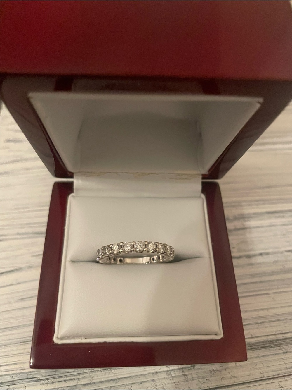 Diamond Eternity Band in White Gold Women's Jewelry